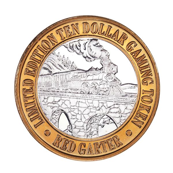 .999 Silver Red Garter Hotel Wendover, NV $10 Casino Limited Edition Gaming Token