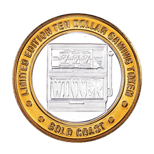 .999 Fine Silver Gold Coast Las Vegas $10 Casino Limited Edition Gaming Token