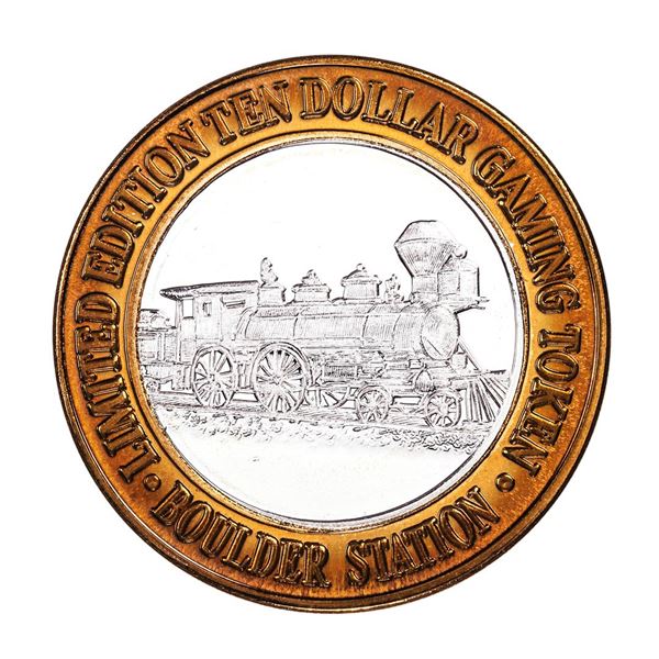 .999 Silver Boulder Station Hotel Casino Las Vegas, NV $10 Limited Edition Token