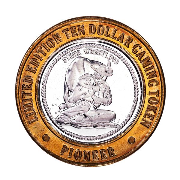 .999 Fine Silver Pioneer Laughlin, Nevada $10 Limited Edition Gaming Token