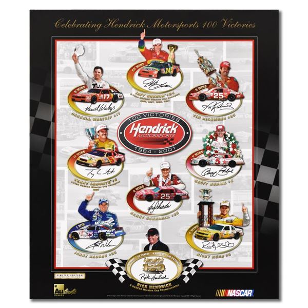 Nascar "Celebrating 100 Victories Ii" Limited Edition Poster