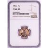 Image 1 : 1955 Proof Lincoln Wheat Cent Coin NGC PF68RD