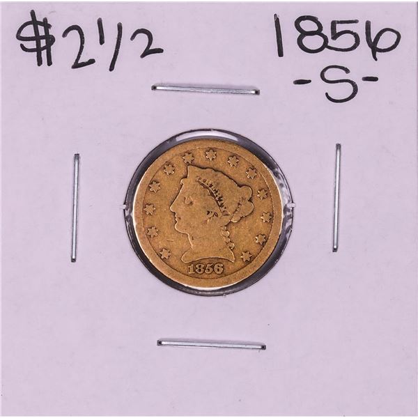 1856-S $2 1/2 Liberty Head Quarter Eagle Gold Coin
