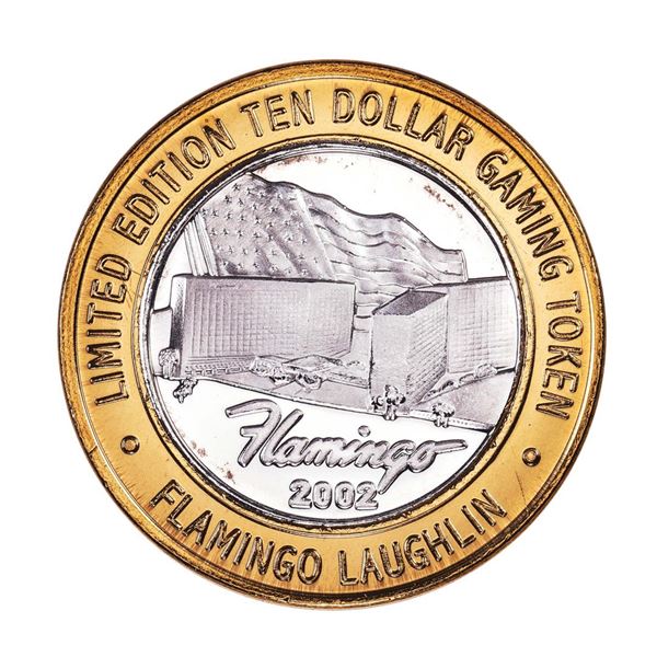 .999 Silver Flamingo Laughlin Nevada $10 Casino Limited Edition Gaming Token