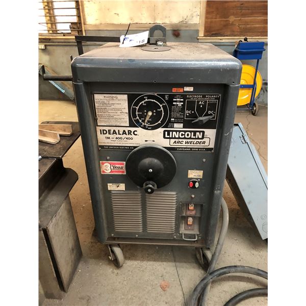 LINCOLN IDEAL ARC TM 400/400 ARC WELDER