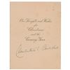 Image 2 : Clementine Churchill Signed Photograph and Signed Christmas Card