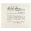 Image 1 : Queen Elizabeth II Document Signed