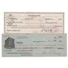 Image 1 : J. Paul and George Getty (2) Signed Checks