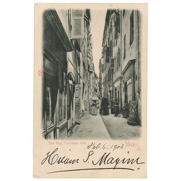 Hiram Maxim Signed Postcard