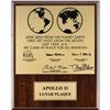 Image 1 : Buzz Aldrin Signed Lunar Plaque