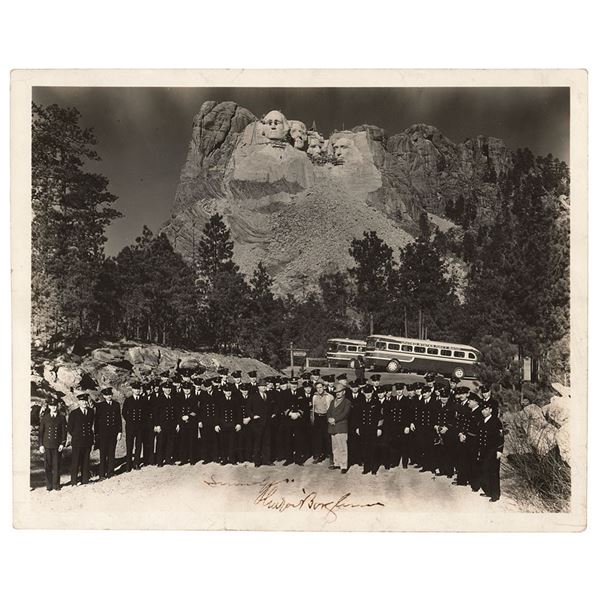 Gutzon Borglum Signed Photograph