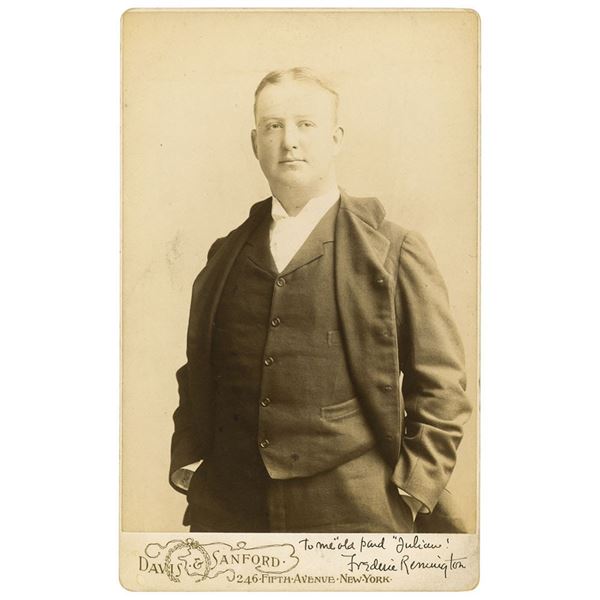 Frederic Remington Signed Photograph