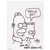Image 1 : Matt Groening Signed Sketch