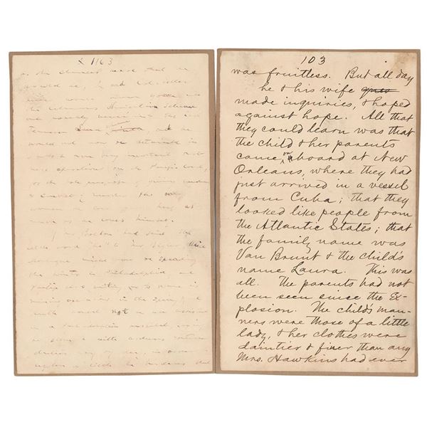 Samuel L. Clemens Handwritten Manuscript