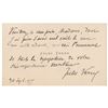 Image 1 : Jules Verne Autograph Note Signed