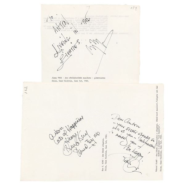 Led Zeppelin: Plant and Page Signatures