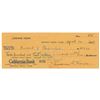 Image 1 : Jerome Kern Signed Check