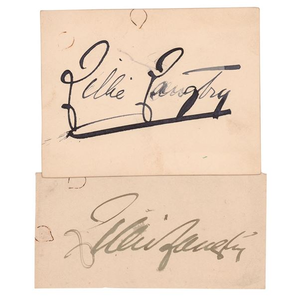 Lillie Langtry (2) Signatures
