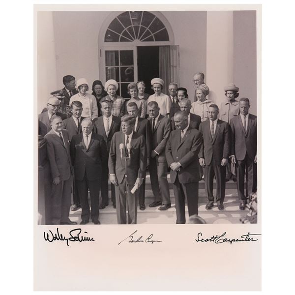 Mercury Astronauts: Schirra, Cooper, and Carpenter Signed Photograph