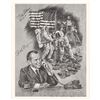 Image 1 : Apollo 11 Print Signed by Armstrong, Aldrin, Nixon, and McCandless