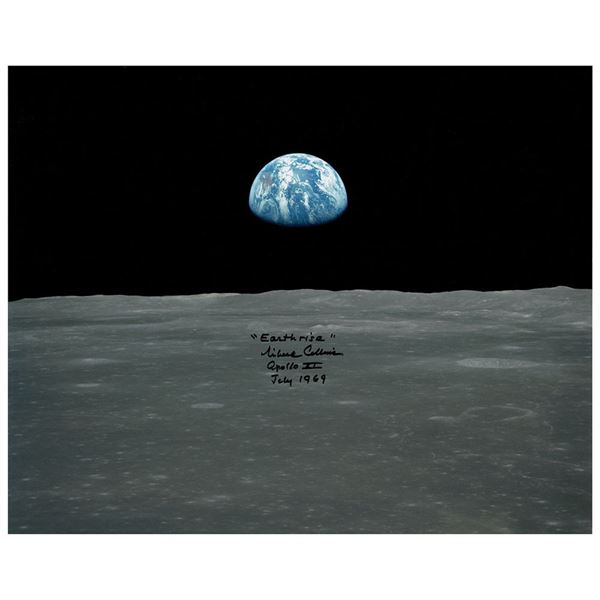 Michael Collins Signed Oversized Photograph