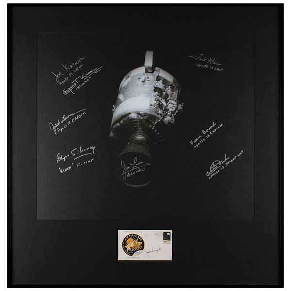 Apollo 13 Signed Astronaut and Mission Control Display