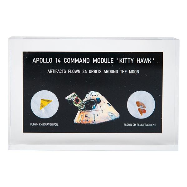 Apollo 14 Flown Heatshield and Kapton Foil Display