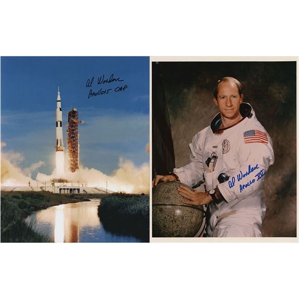 Al Worden (2) Signed Photographs