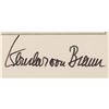 Image 2 : Wernher von Braun Signed Photograph
