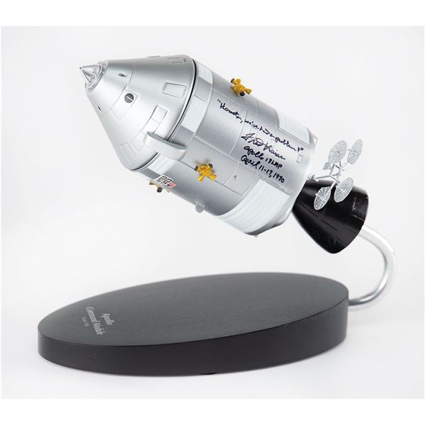 Fred Haise Signed Apollo Command Module Model