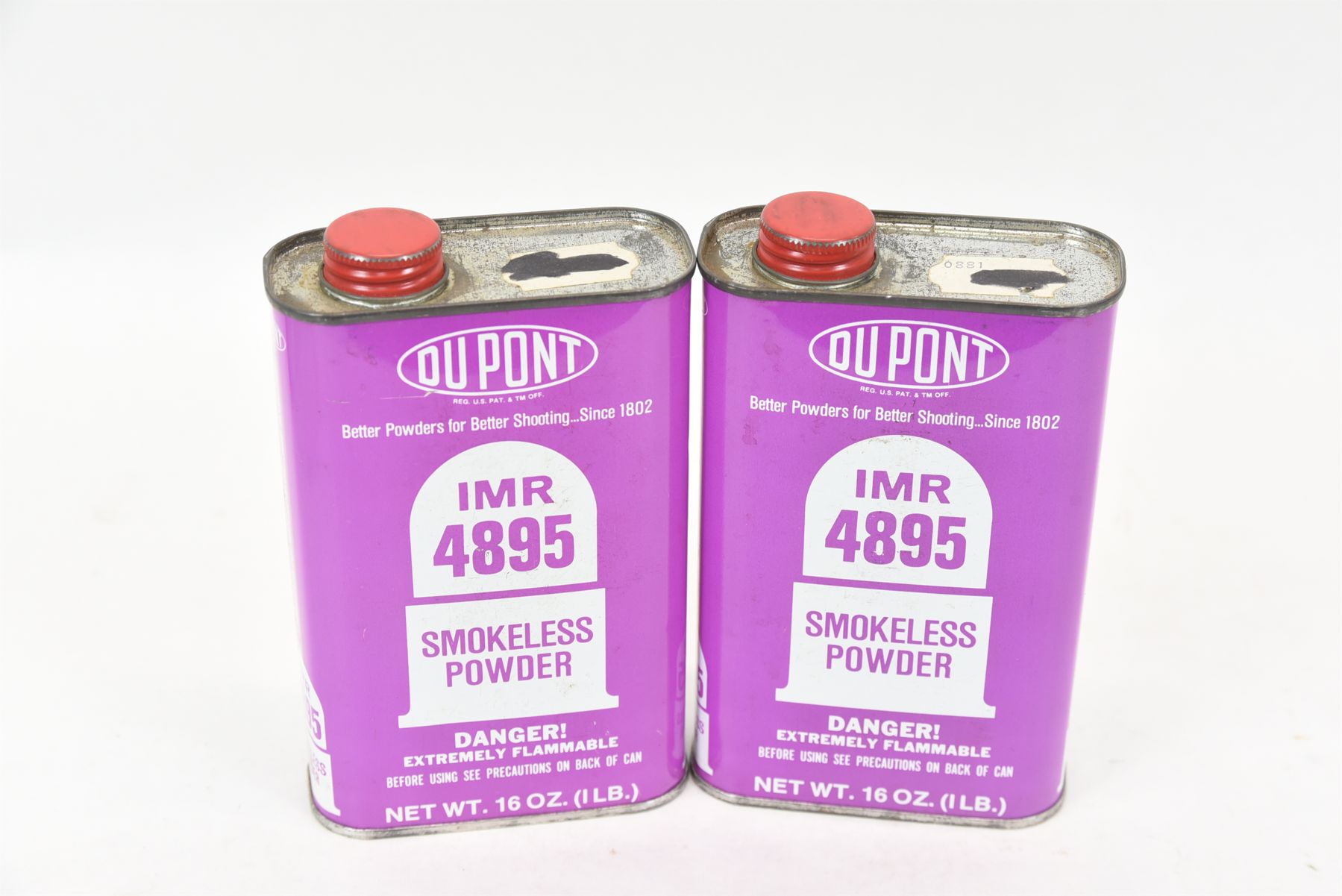 2 1lb Cans Dupont IMR 4895 Reloading Powder