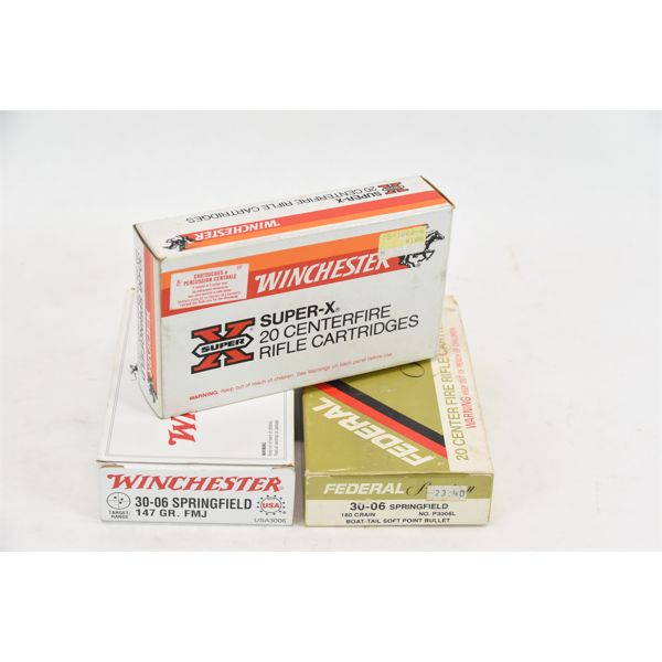 Box Lot 30-06 Springfield Ammunition