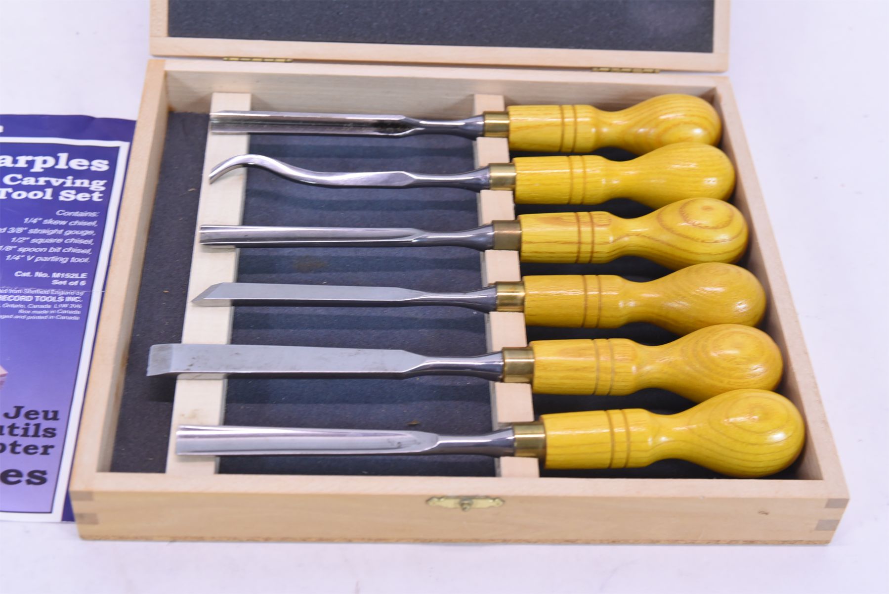 Record Tool Marples Carving Tool Set: 6 Tools