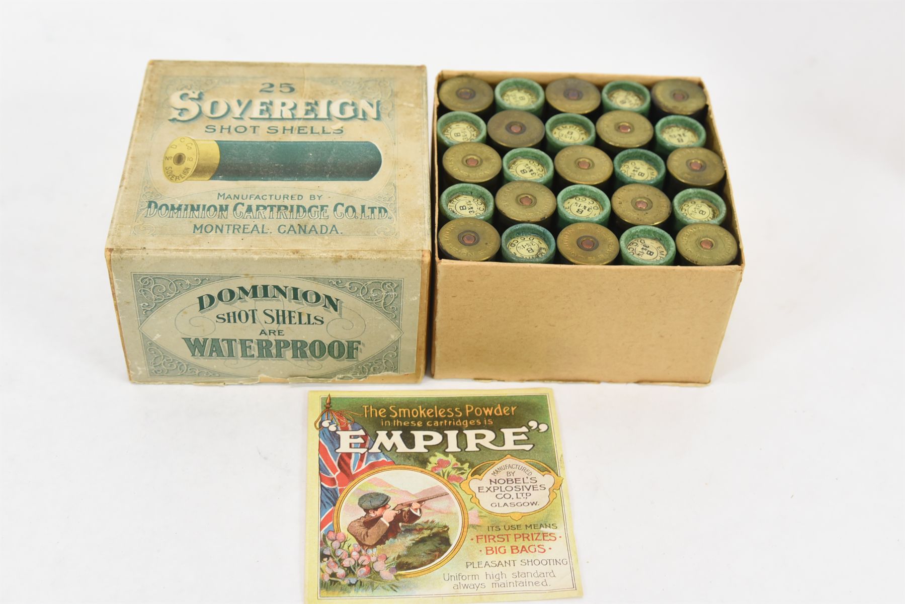 25 Rounds Dominion Cartridge Co. Ltd. Sovereign 10 Gauge Shot Shells