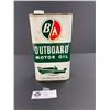 Image 2 : Vintage BA Outboard Motor Oil 1 Quart Tin with Harder to Find BA Lid