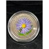 Image 2 : 2012 25 Cent Colored Coin Aster and Bumble Bee in Original Box