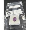 Image 2 : Dark Purple Amethyst 6.09 ct 13.60 x 10.33 x 6.60mm Oval Cut Loupe Clean Uruguay Untreated