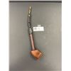 Image 2 : Vintage Hand Carved Wood Smoking Pipe with Flexible Stern