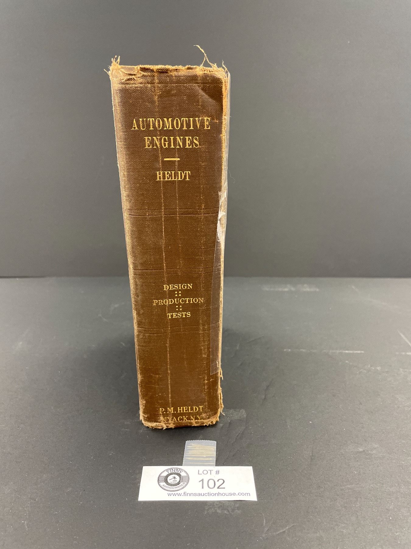 Engine 102 In1935 1935 Hard Cover Book Automotive Engines Design Production Test