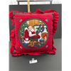 Image 1 : Santa Themed Throw Pillow 14" x 14"