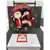 Image 1 : Ho Ho Ho Christmas Door Wreath and Decorative Santa Clothes Line