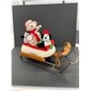 Image 2 : Hallmark "Snow What Fun" Musical Toboggan with Decorative Wooden Sleigh