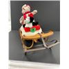 Image 3 : Hallmark "Snow What Fun" Musical Toboggan with Decorative Wooden Sleigh