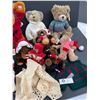 Image 3 : Large Lot of Christmas Themed Stuffies Moose, Bears and More