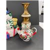 Image 2 : Christmas Décor Lot Snowman Cookie Jar Etc