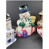 Image 3 : Christmas Décor Lot Snowman Cookie Jar Etc