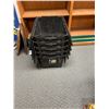 Image 2 : Lot of 5 Heavy Duty Totes with Folding Lids