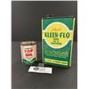 Image 1 : Kleen Flo Diesel Fuel Conditioner and Kleen Flo Top Oil Tins - Full