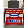 Image 1 : Approved Auto Repair Services BCAA Reflective Sign - Excellent Condition