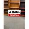 Image 2 : U-Haul Metal Sign Double Sided Both Sides Excellent Condition